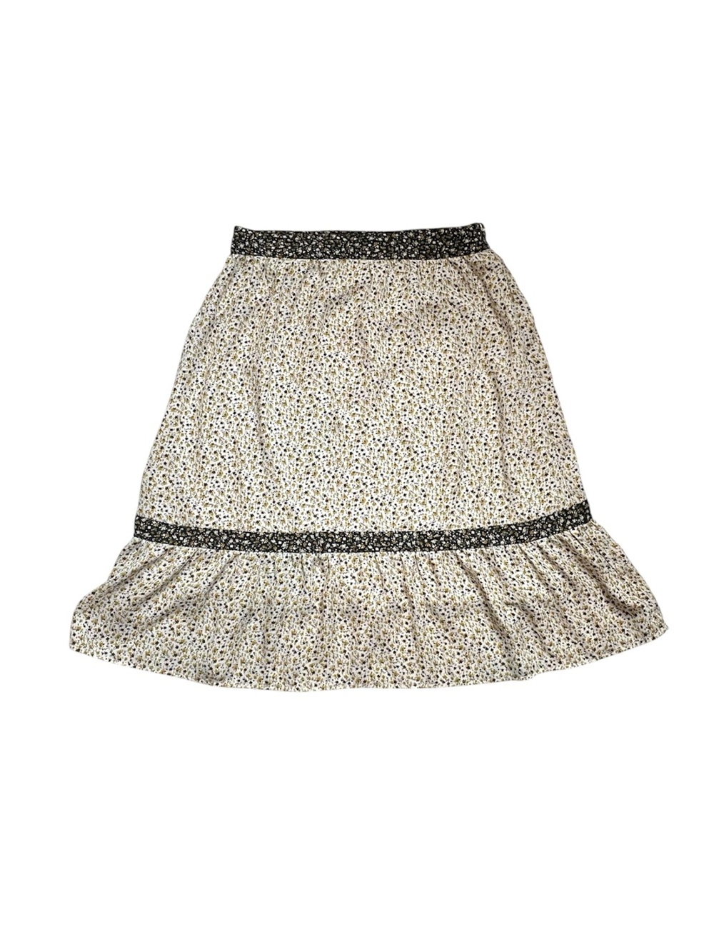 Women’s Downeast floral print  Cottagecore boho midi Skirt